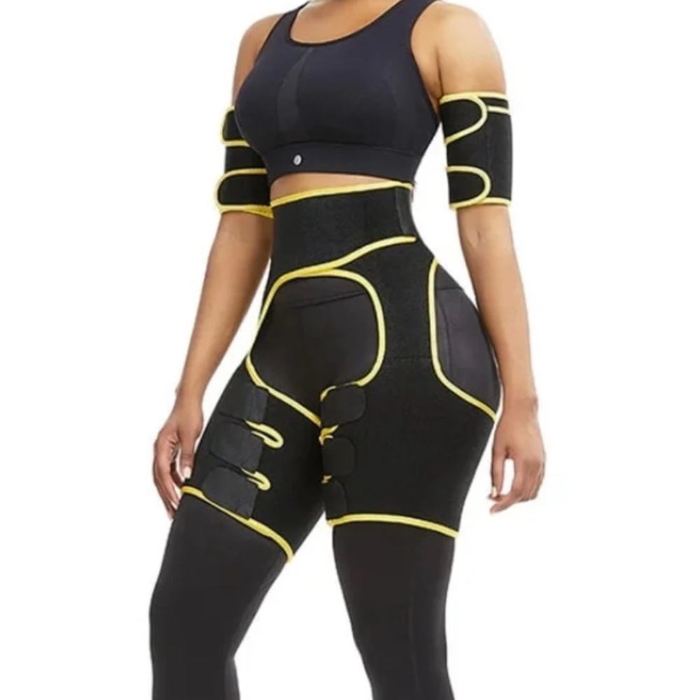 Black and Yellow Workout Set